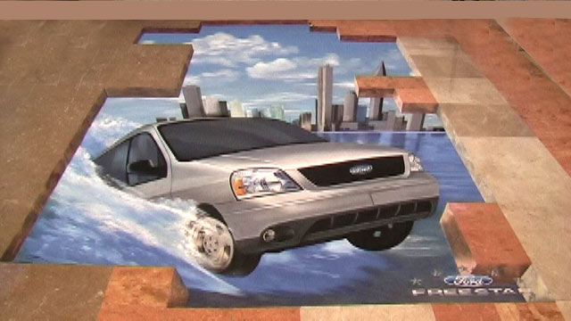 3D Street Painting for Ford, Mexico