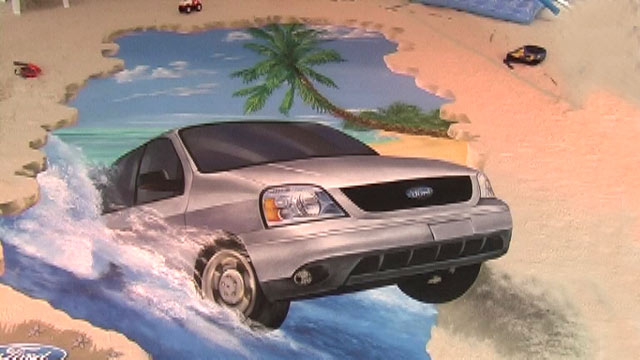 Third 3D street art piece for Ford Mexico