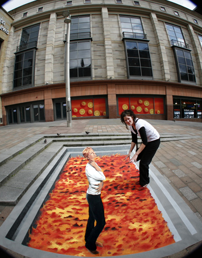 3D street painting for Pfizer