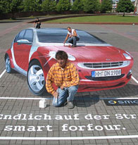 Street Painting - Smart car